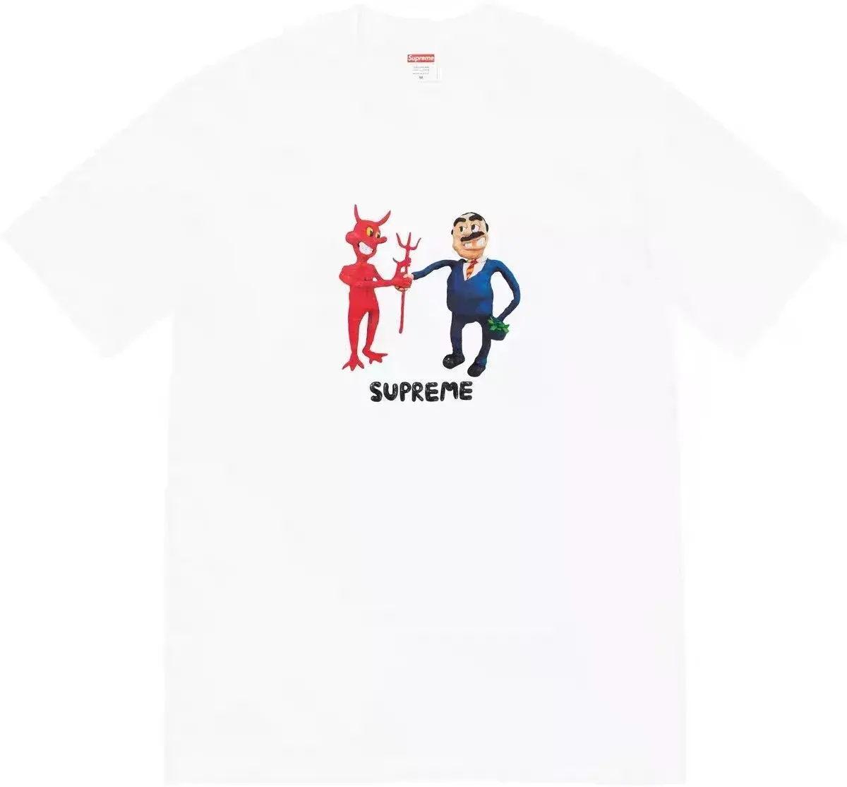 Supreme Deal With Devil Tee White