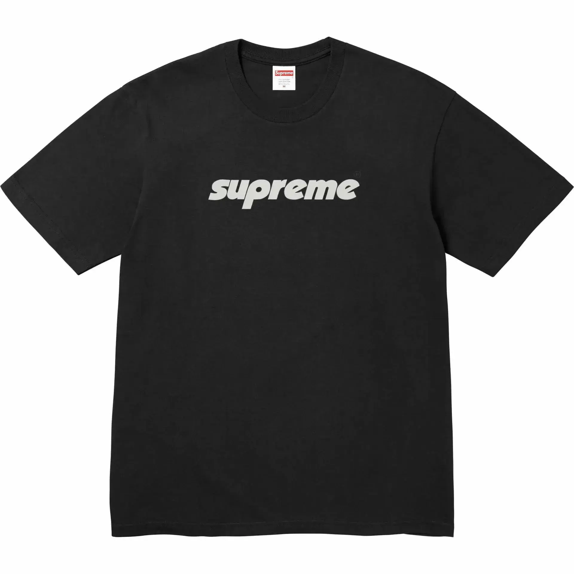 Supreme Italic Logo Tee Black