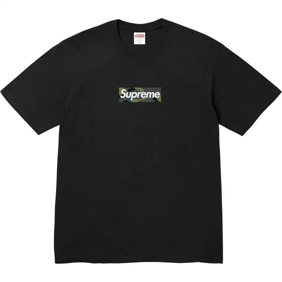 Supreme Woodland Camo Box Logo Tee Black