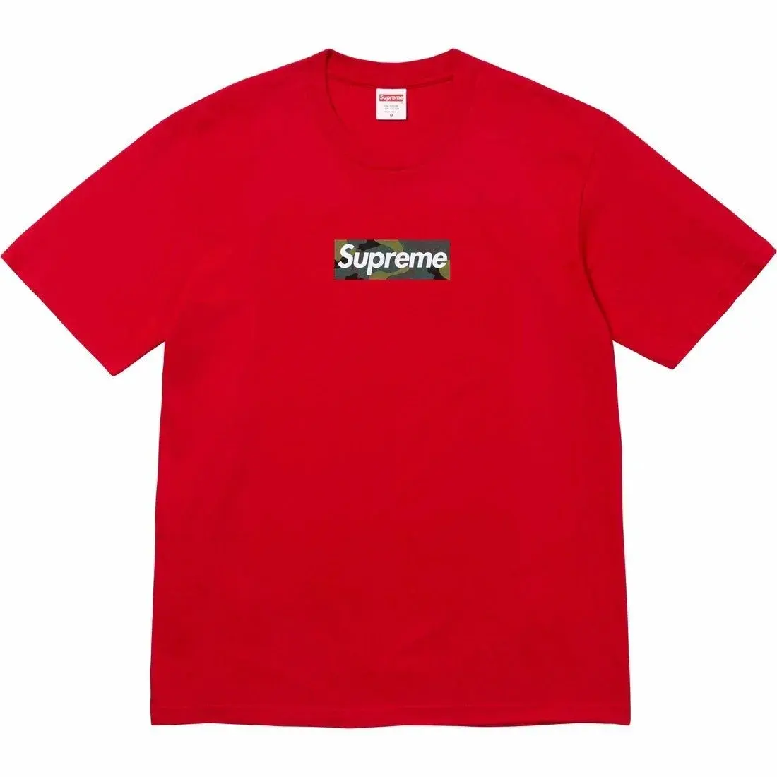 Supreme Woodland Camo Box Logo Tee Red