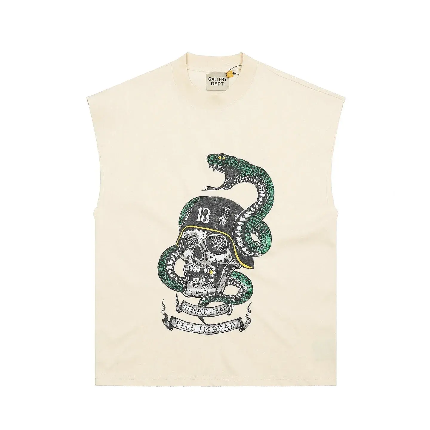 Gallery Dept. Gimme Head Till Im Dead Tank Top Off-White