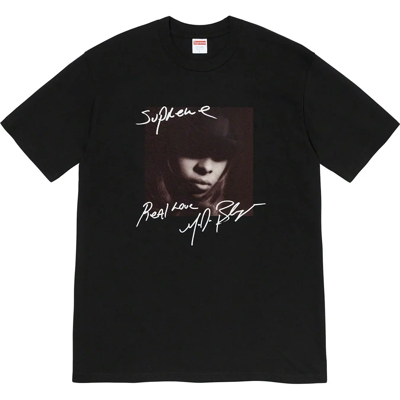 Supreme Mary J Blige Real Love T-Shirt Black