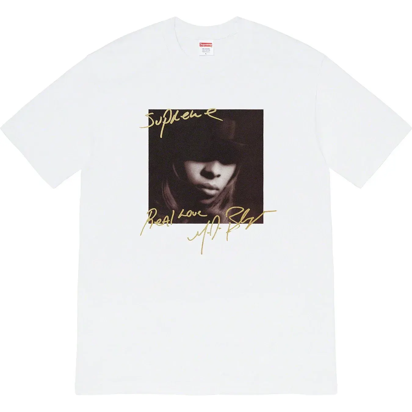 Supreme Mary J Blige Real Love T-Shirt White