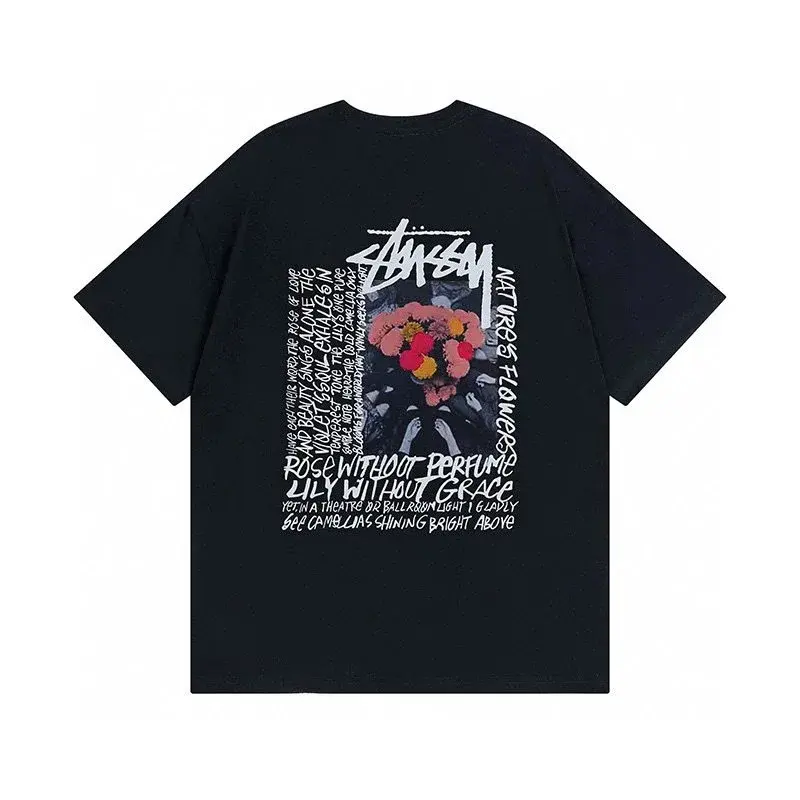 Stüssy Nature Flowers T-Shirt Black