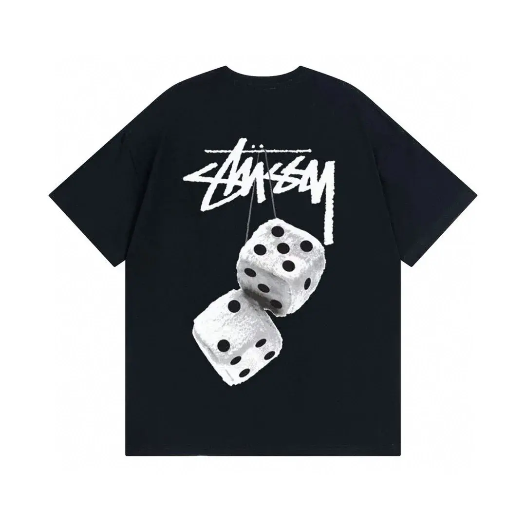 Stussy Fuzzy Dice T-Shirt Black