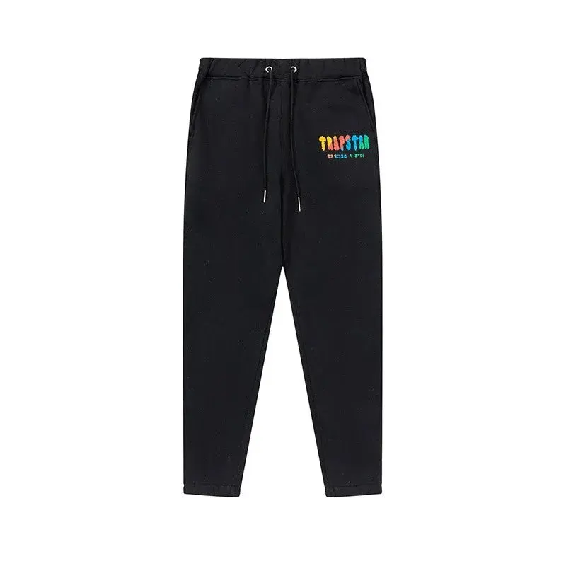 Trapstar Chenille Decoded Sweatpants Black Rainbow