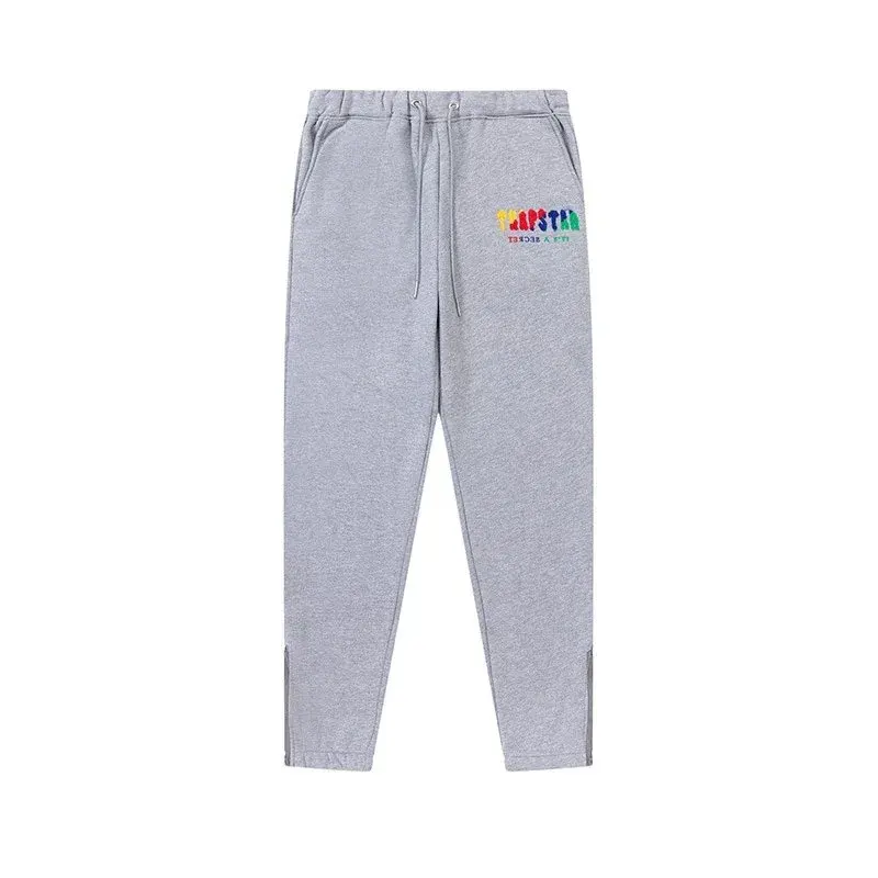 Trapstar Chenille Decoded Sweatpants Grey Rainbow