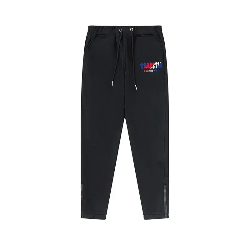 Trapstar Chenille Decoded Sweatpants Black Red Blue