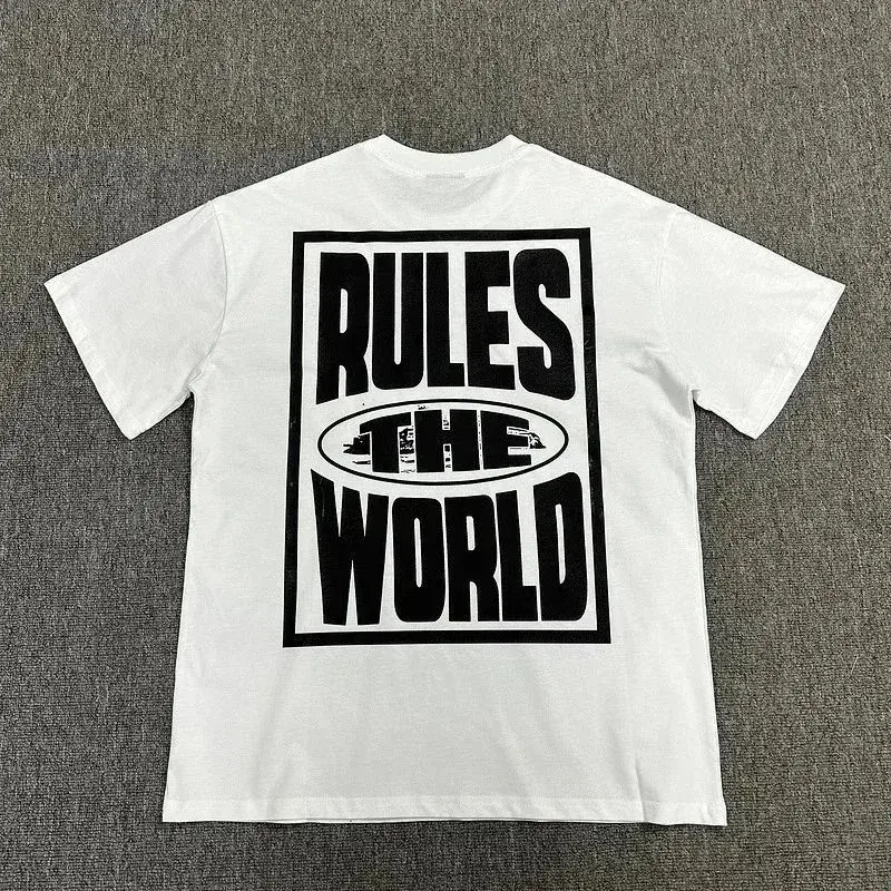 Rules The World White Black T-Shirt