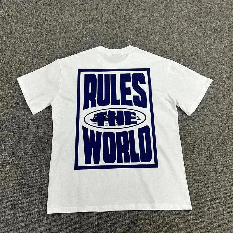 Rules The World White Blue T-Shirt
