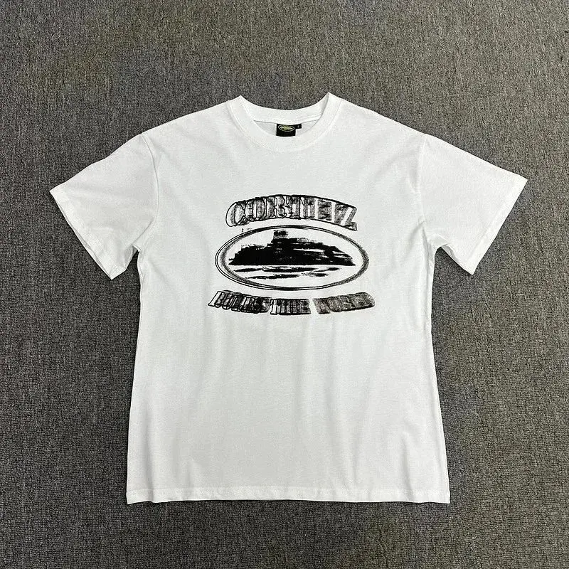 Corteiz Rules The World T-Shirt White and Black