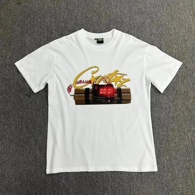 Corteiz Bomb T-Shirt White and Yellow