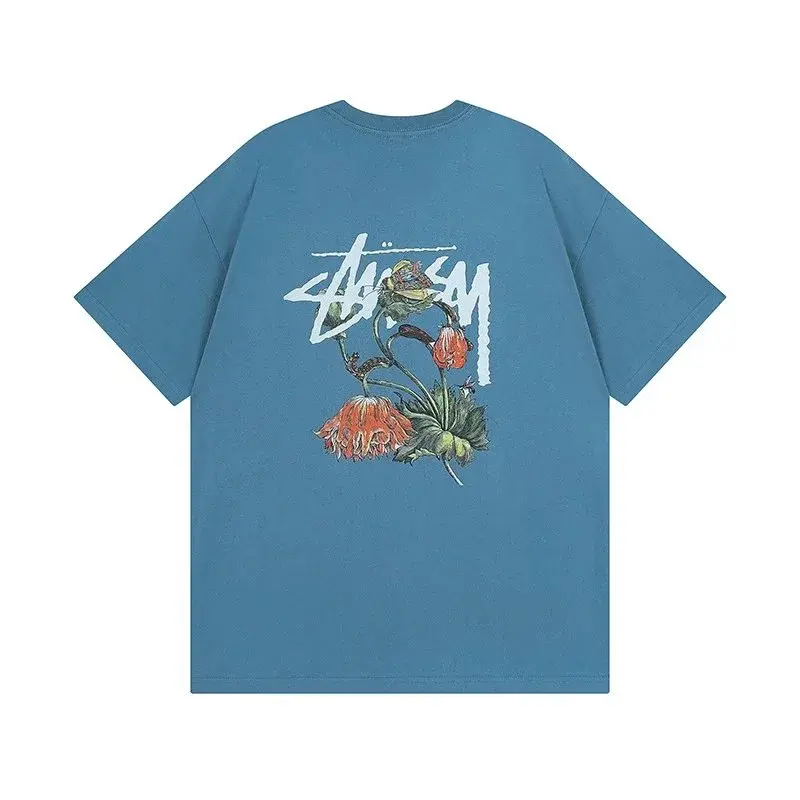 Stüssy Floral Blue T-Shirt