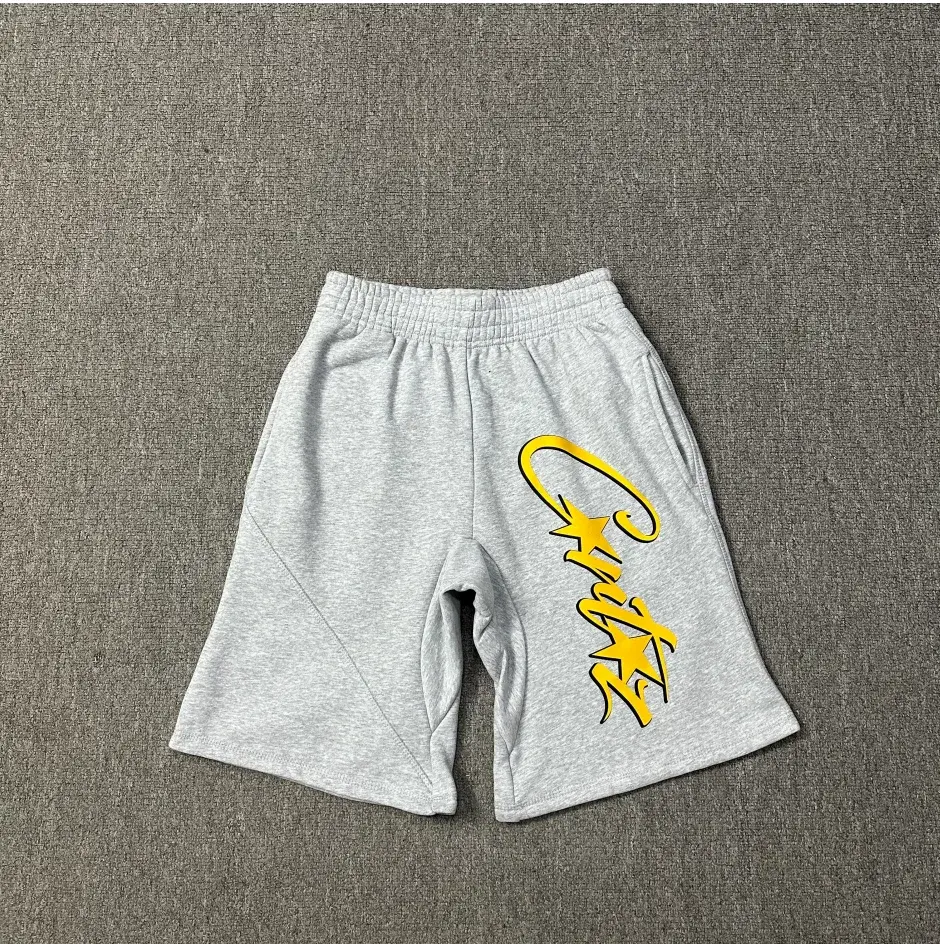 Corteiz Shorts Grey Yellow