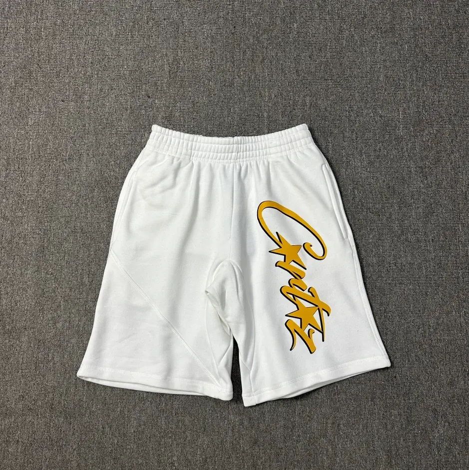 Corteiz Shorts White Yellow
