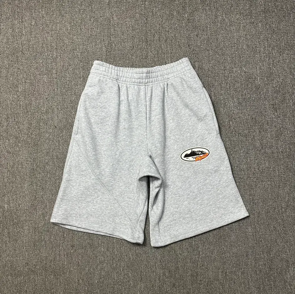 Corteiz Shorts Grey Orange
