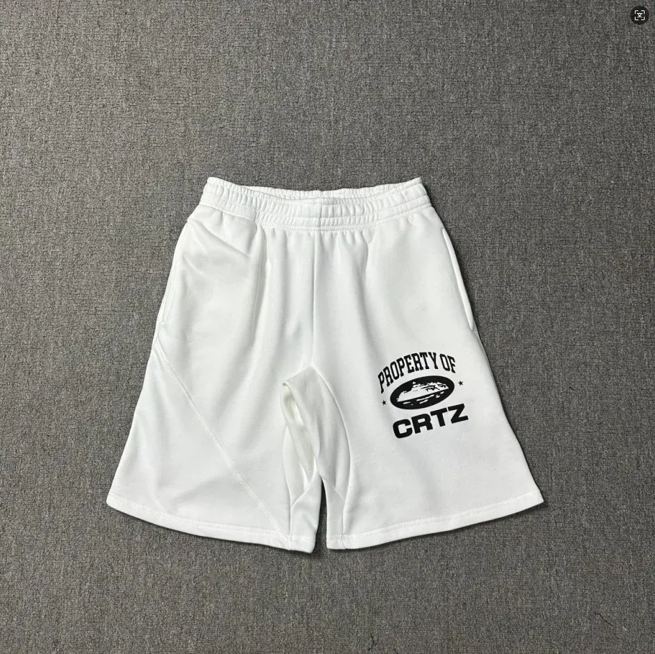 Corteiz Property Of CRTZ Shorts White