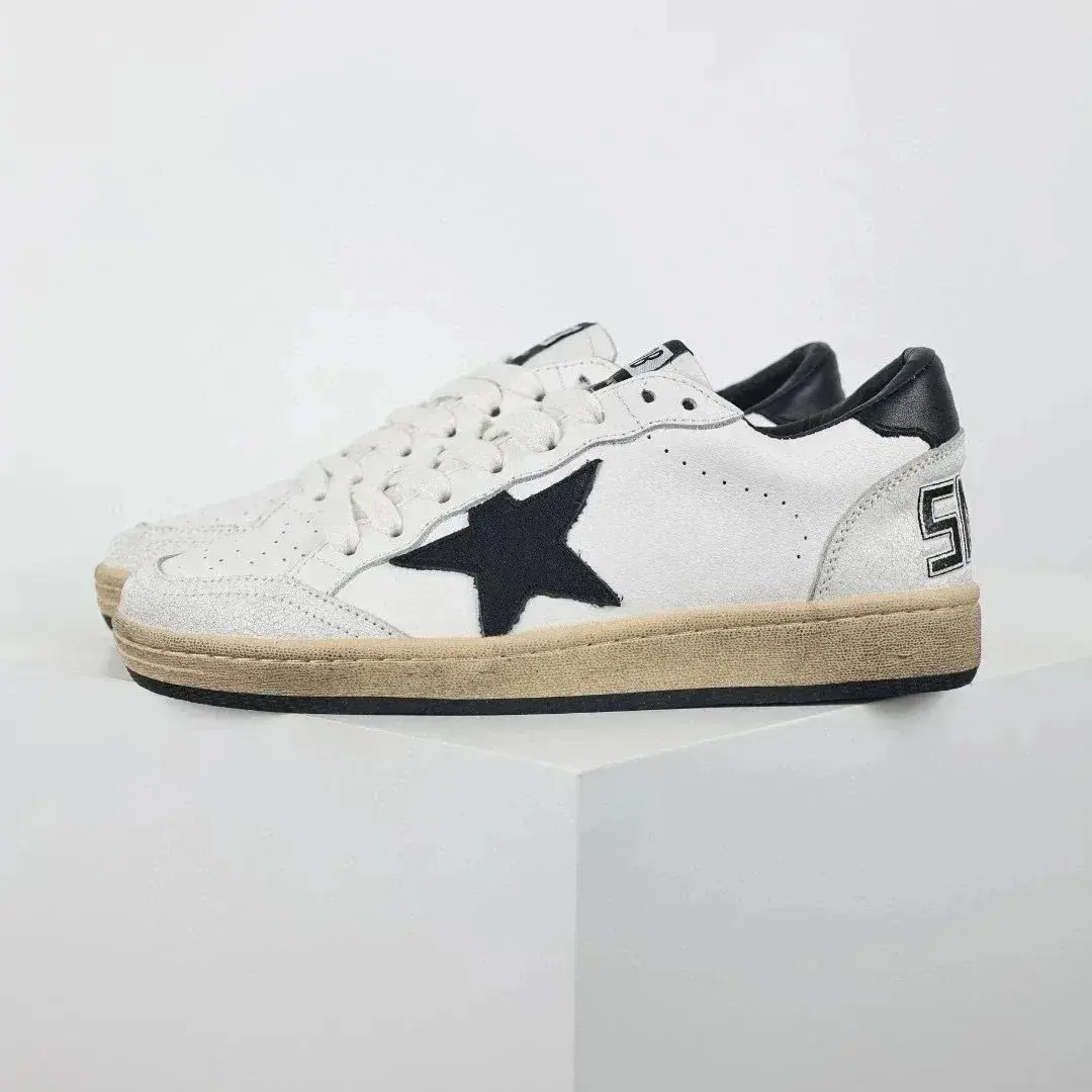 Golden Goose Ball Star White Black Star