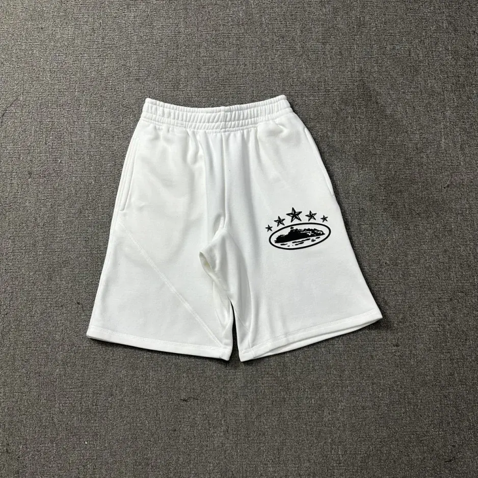 Corteiz Island Star Shorts White