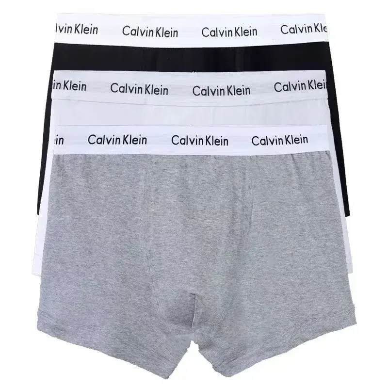 Calvin Klein Cotton Stretch Boxer Briefs 3-Pack Black White Grey