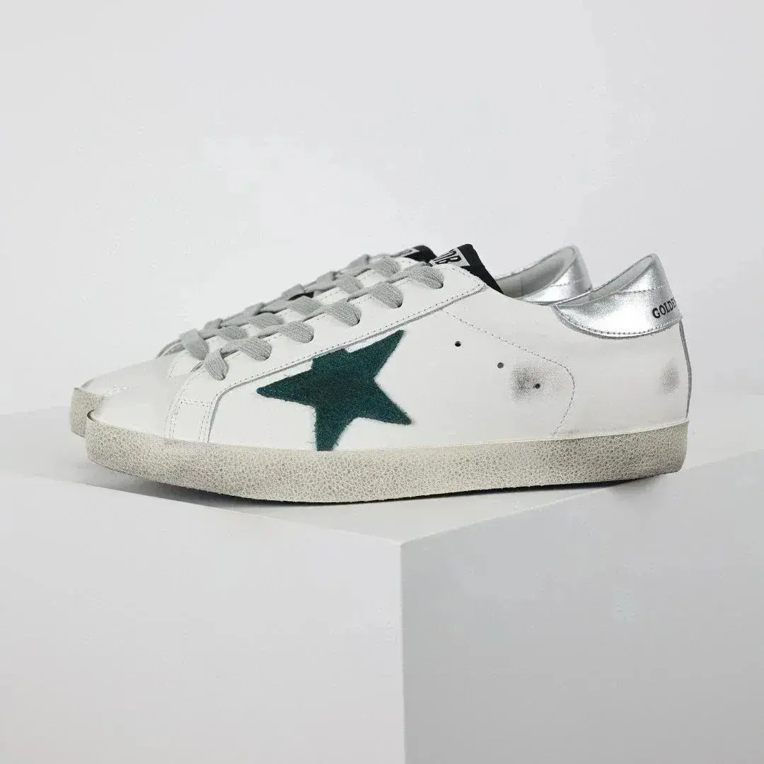 Golden Goose Superstar White Green