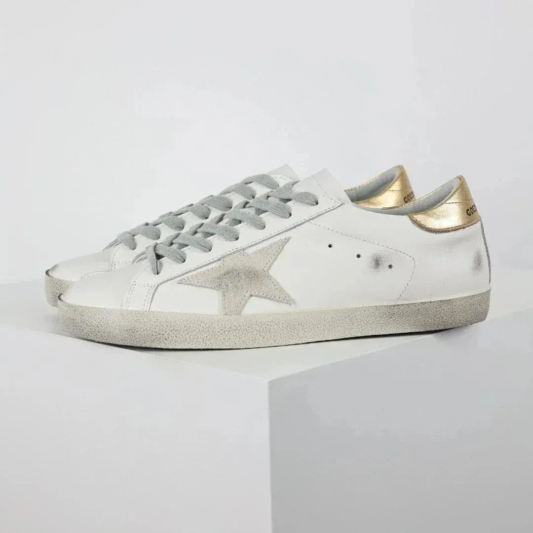 Golden Goose Superstar White Gold