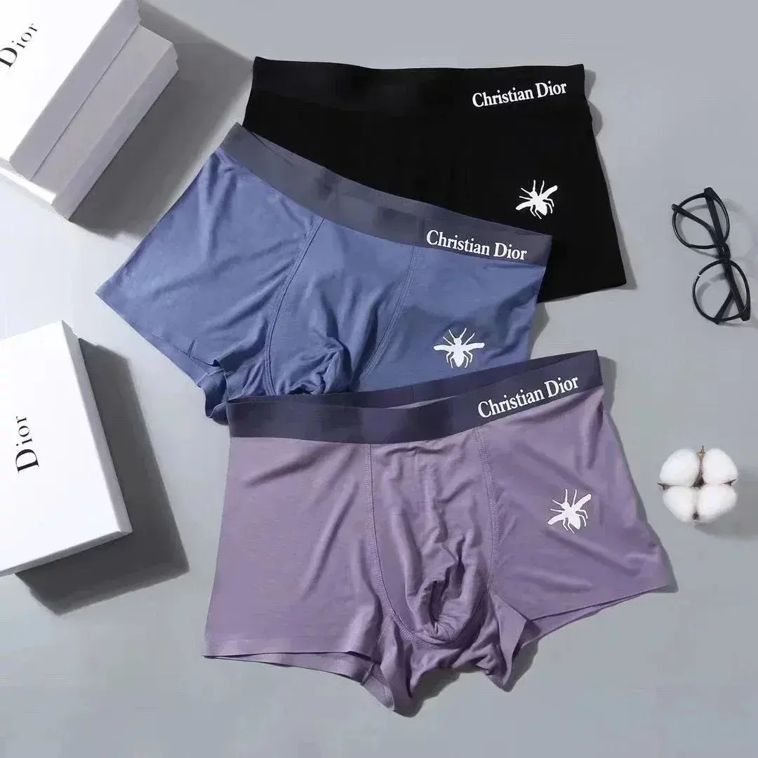 Christian Dior Black Blue Purple Boxer Briefs