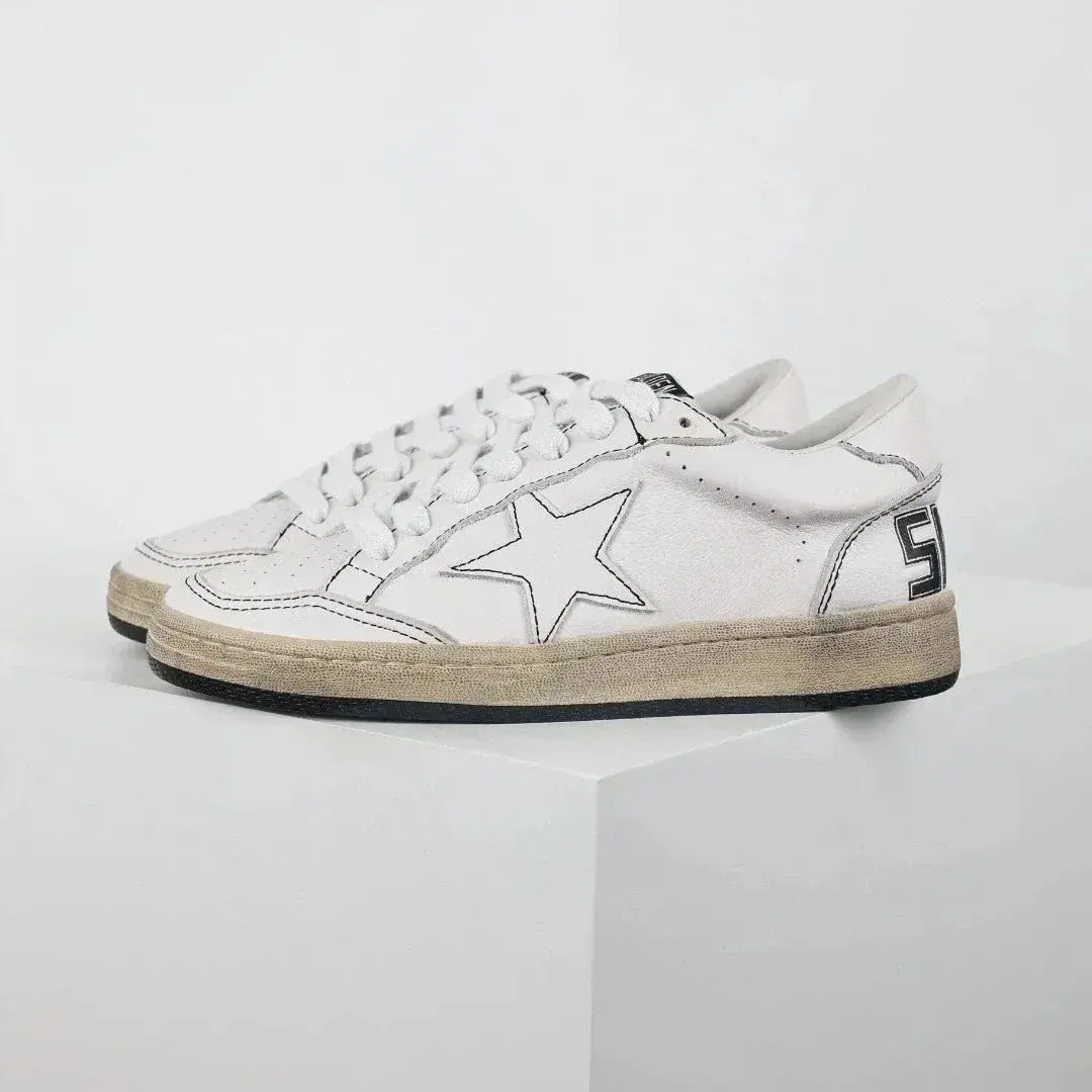 Golden Goose Ball Star White Monochrome