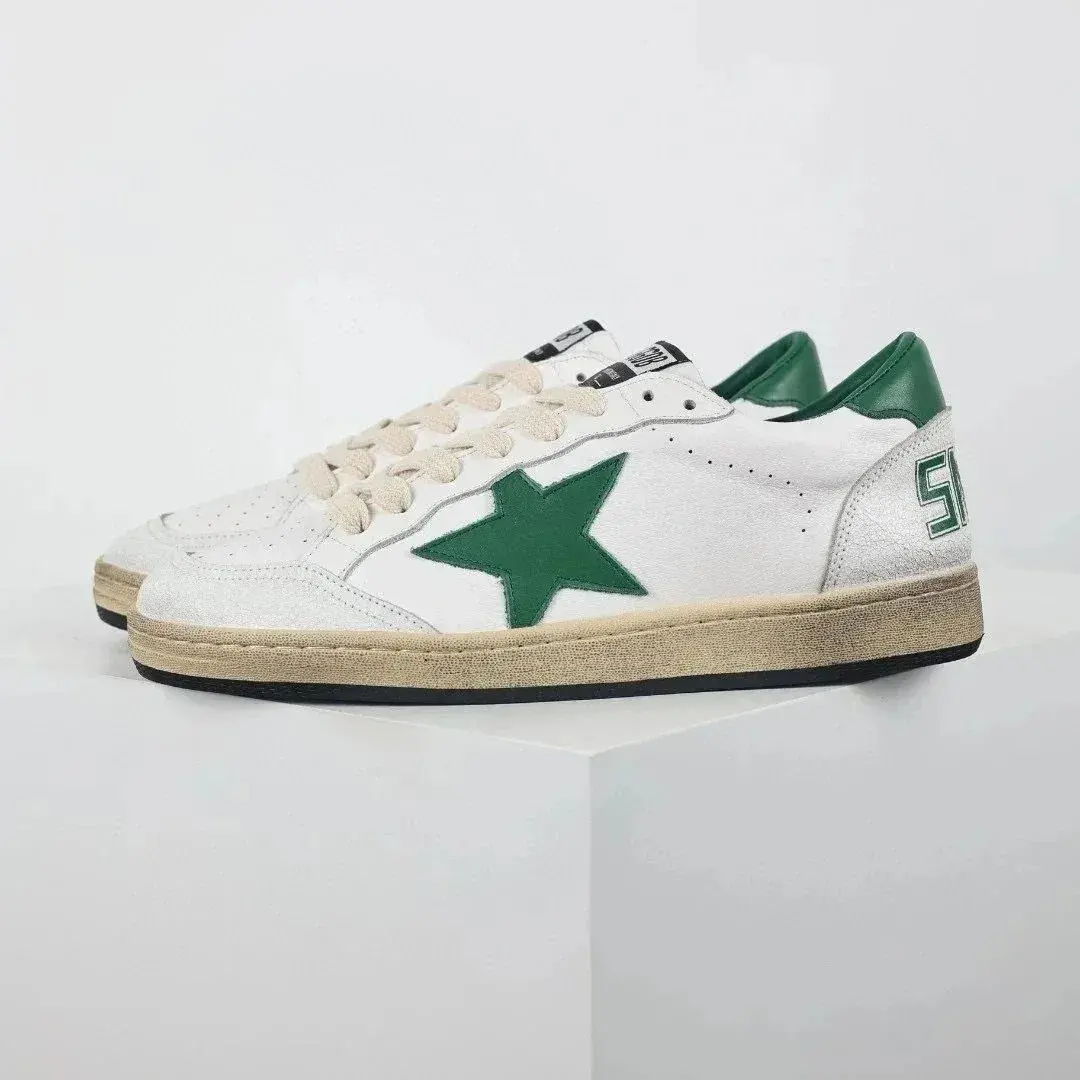 Golden Goose Ball Star Green Star Green Heel