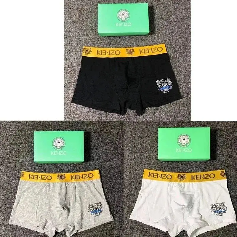 KENZO Boxer Briefs Black Gray White