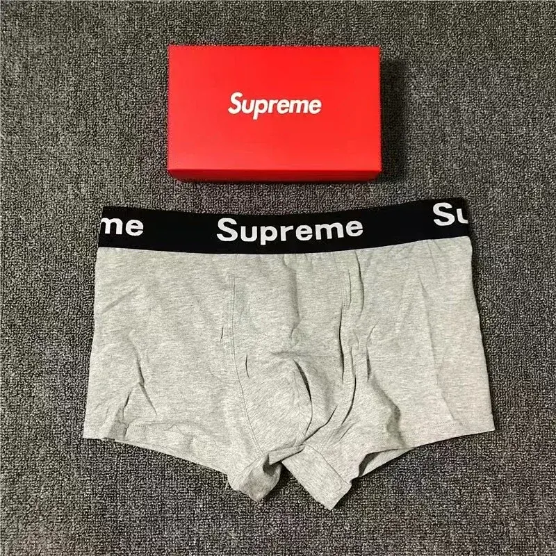 Supreme Gray Boxer Brief