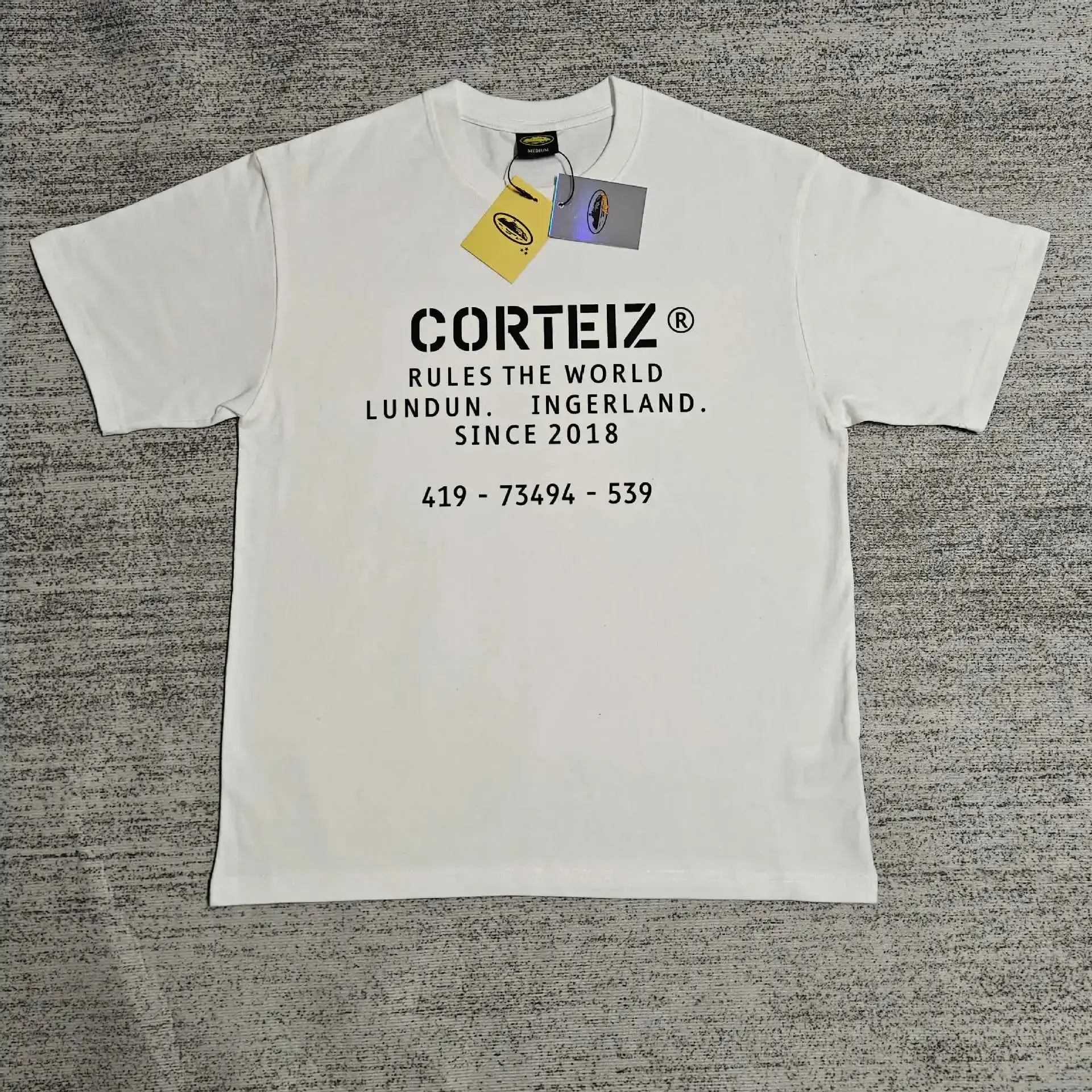 Corteiz Rules The World T-Shirt White