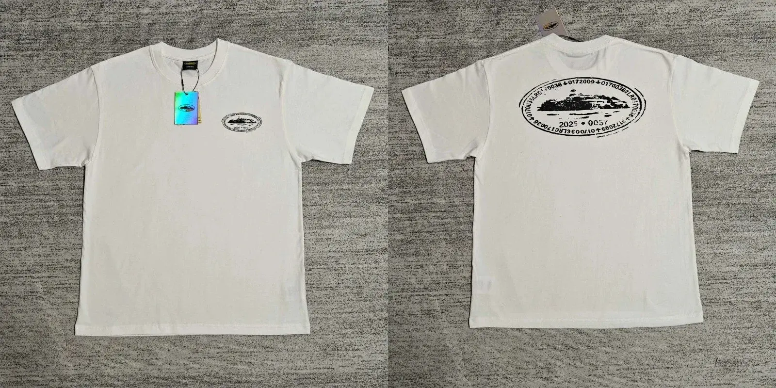 Corteiz Island Stamp T-Shirt White