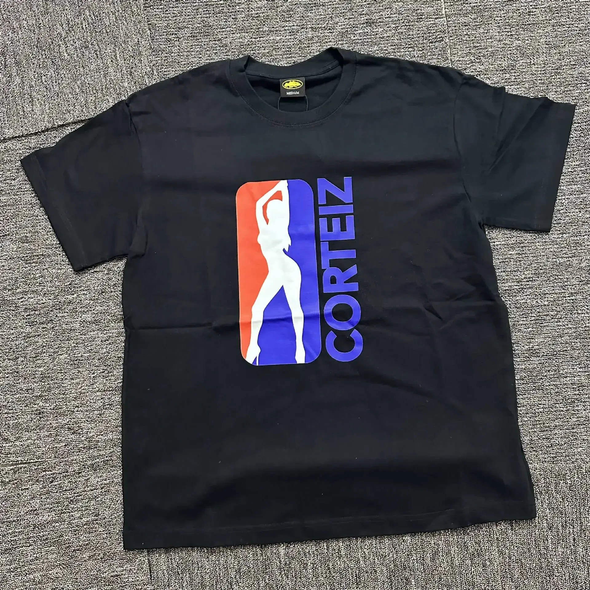 Corteiz Alcatraz Silhouette T-Shirt Black