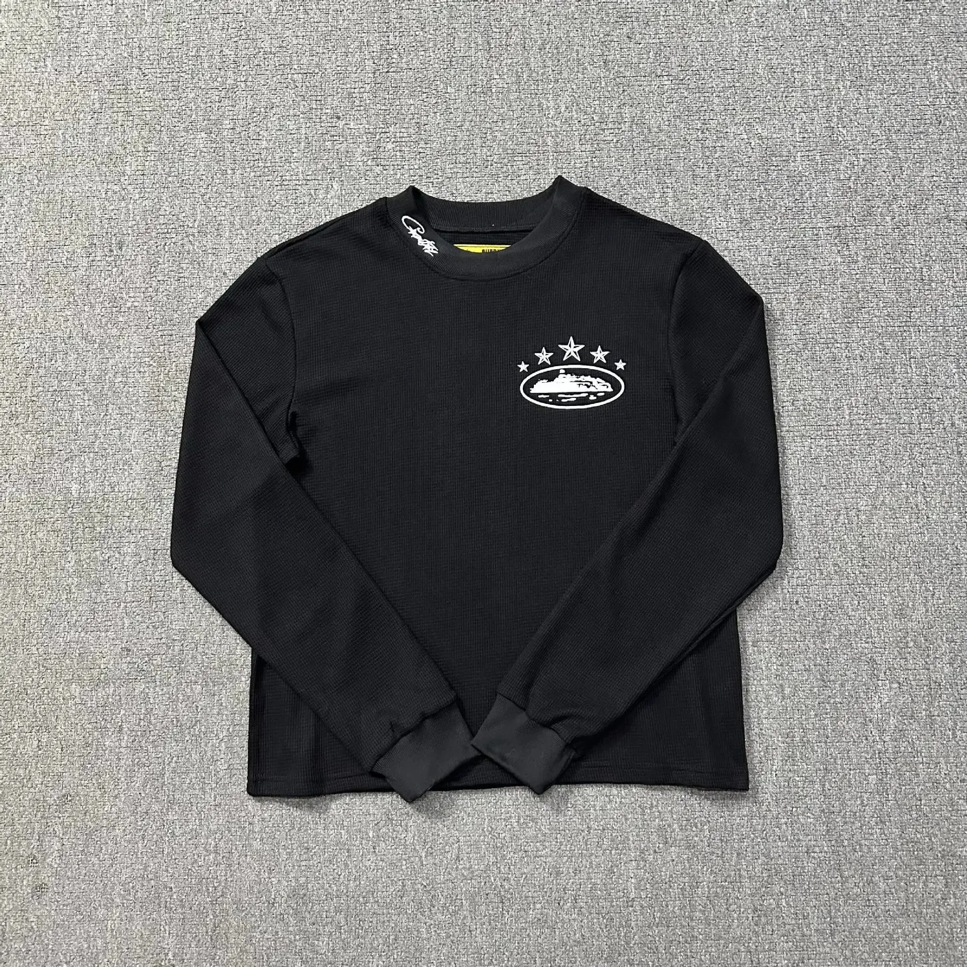 Corteiz Star Island Long Sleeve T-Shirt Black