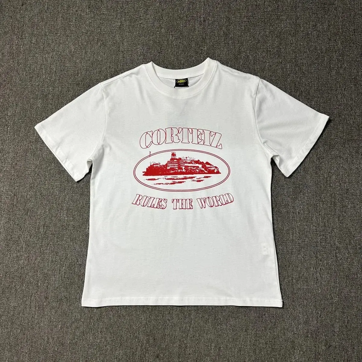 Corteiz Rules The World T-Shirt White Red