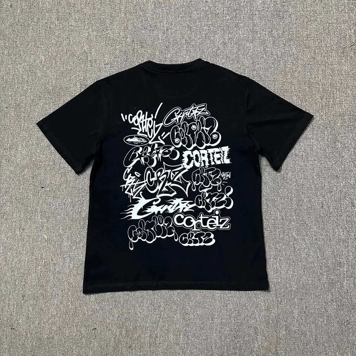 Corteiz Graffiti Collage T-Shirt Black and White