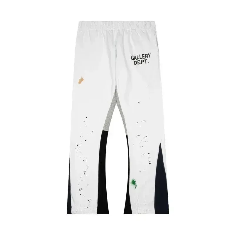 Gallery Dept. Painted Flared Casual Trousers White