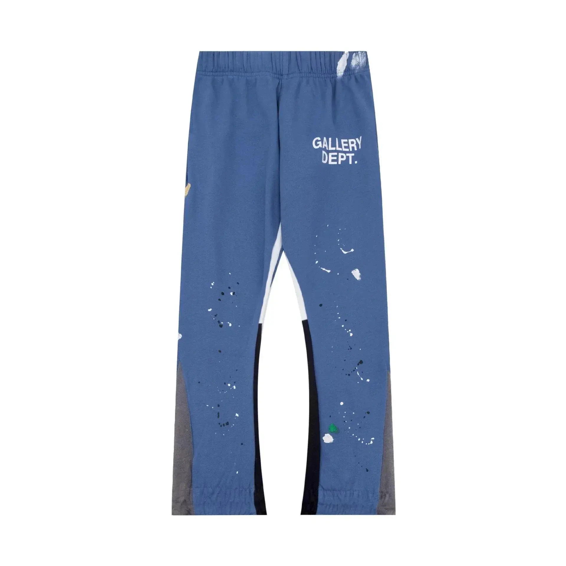 Gallery Dept. Painted Flared Casual Trousers Blue