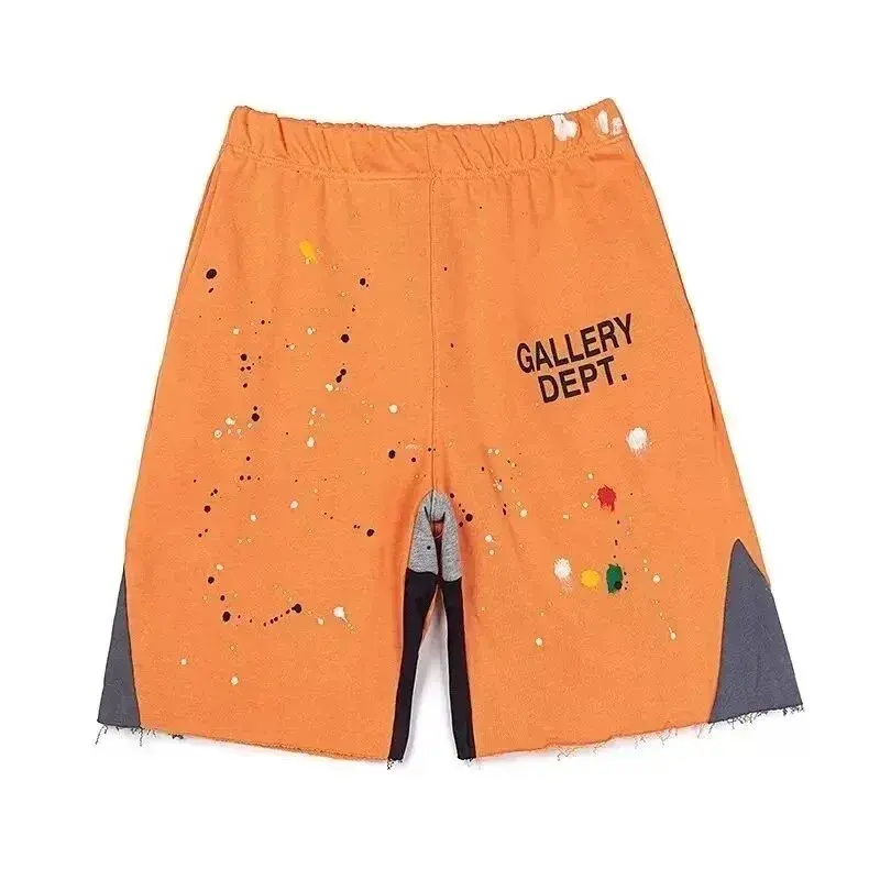 Gallery Dept. Painted Fleece Shorts Orange