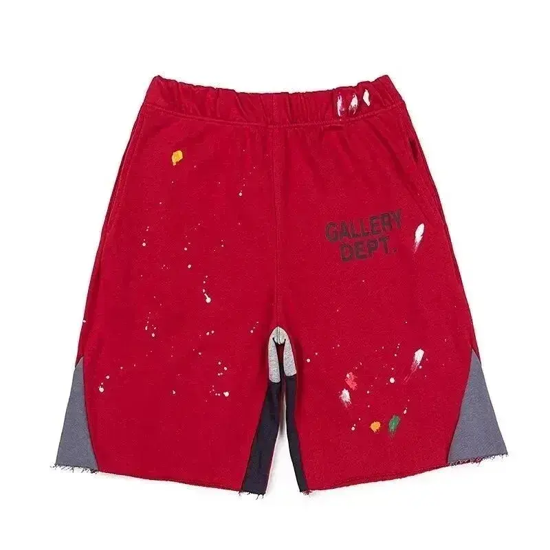 Gallery Dept. Painted Fleece Shorts Red