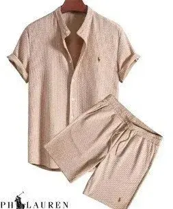 Polo Ralph Lauren Ribbed Short Sleeve Set Pink