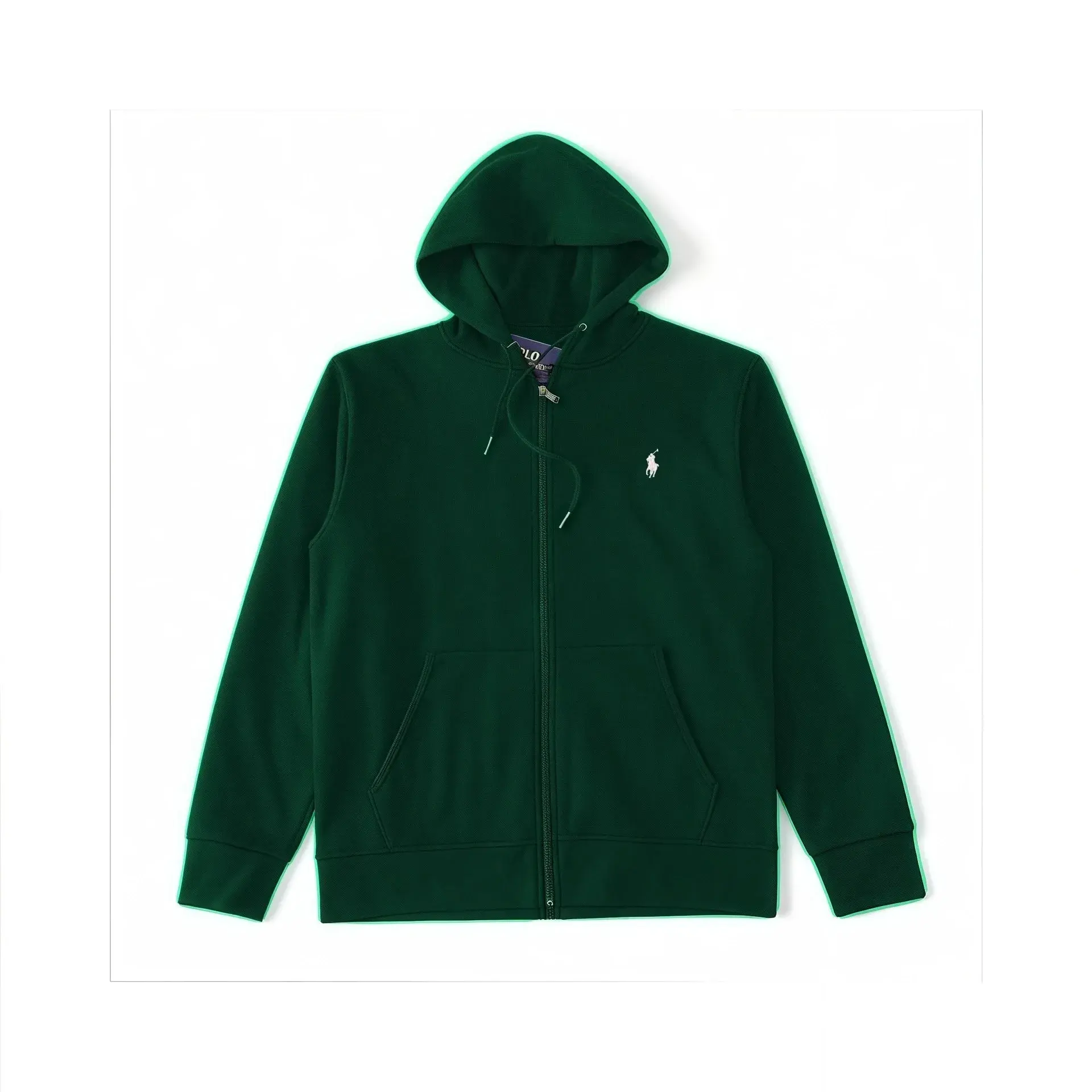 Polo Ralph Lauren Zip-Up Hoodie Dark Green