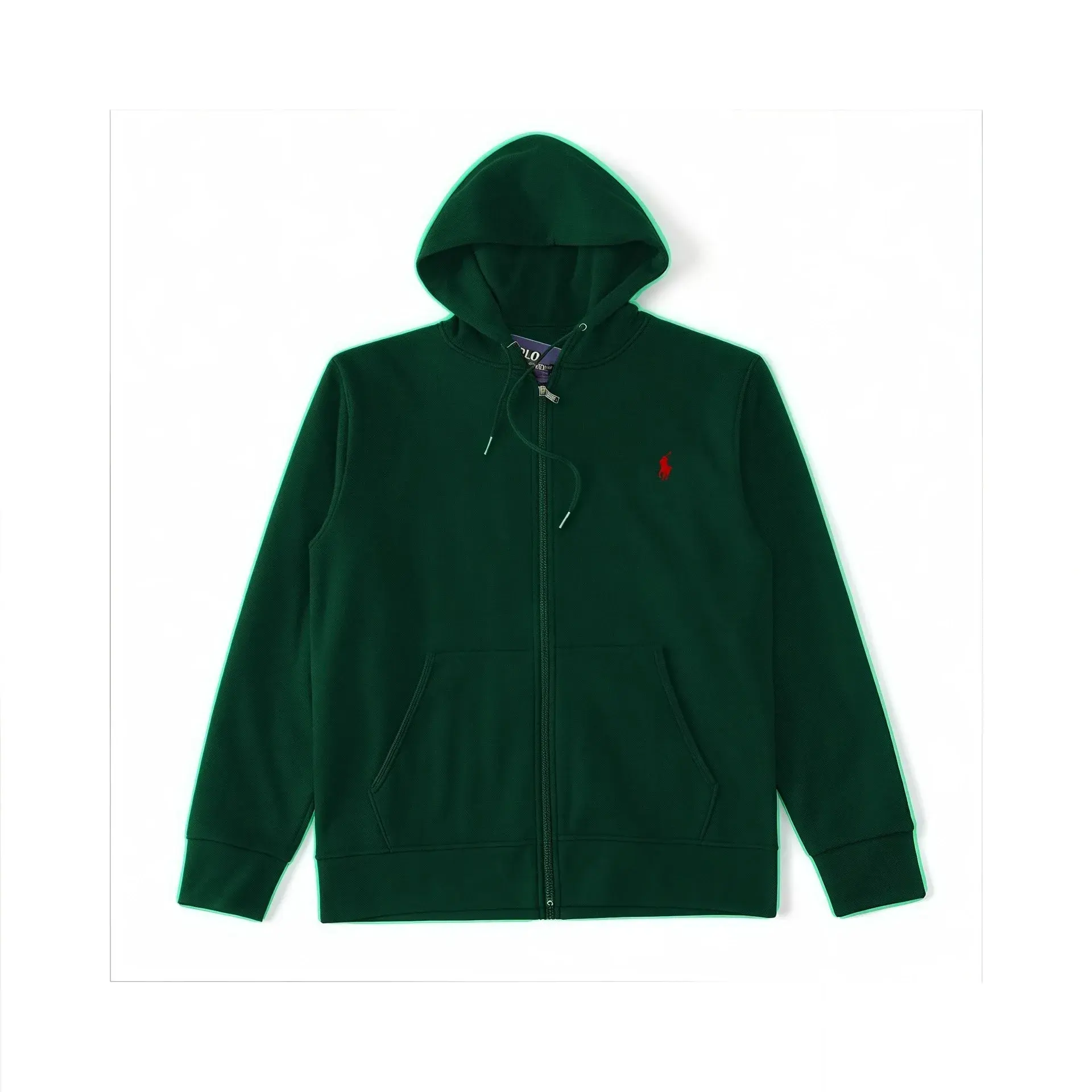 Polo Ralph Lauren Zip-Up Hoodie Dark Green