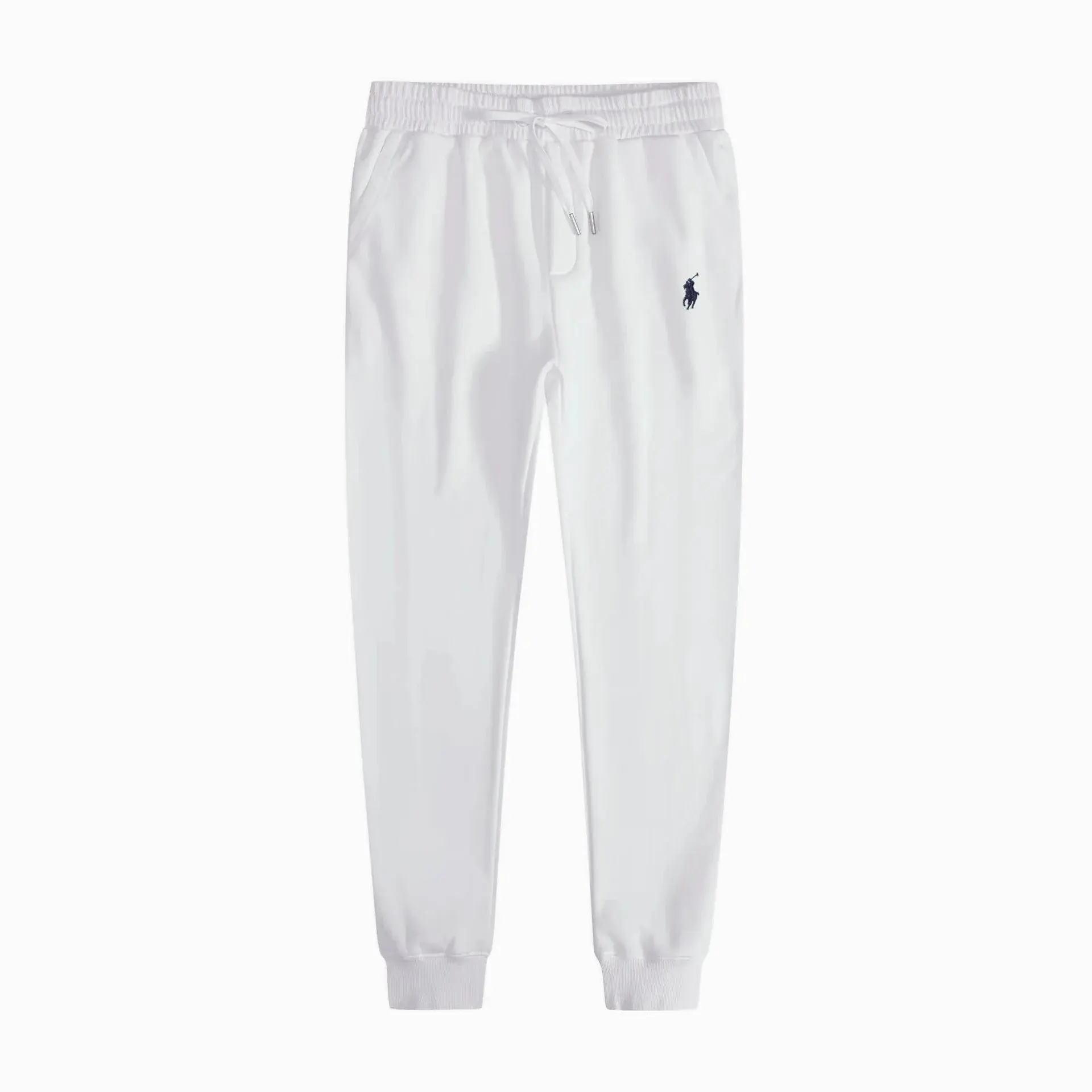Polo Ralph Lauren White Joggers with Dark Logo
