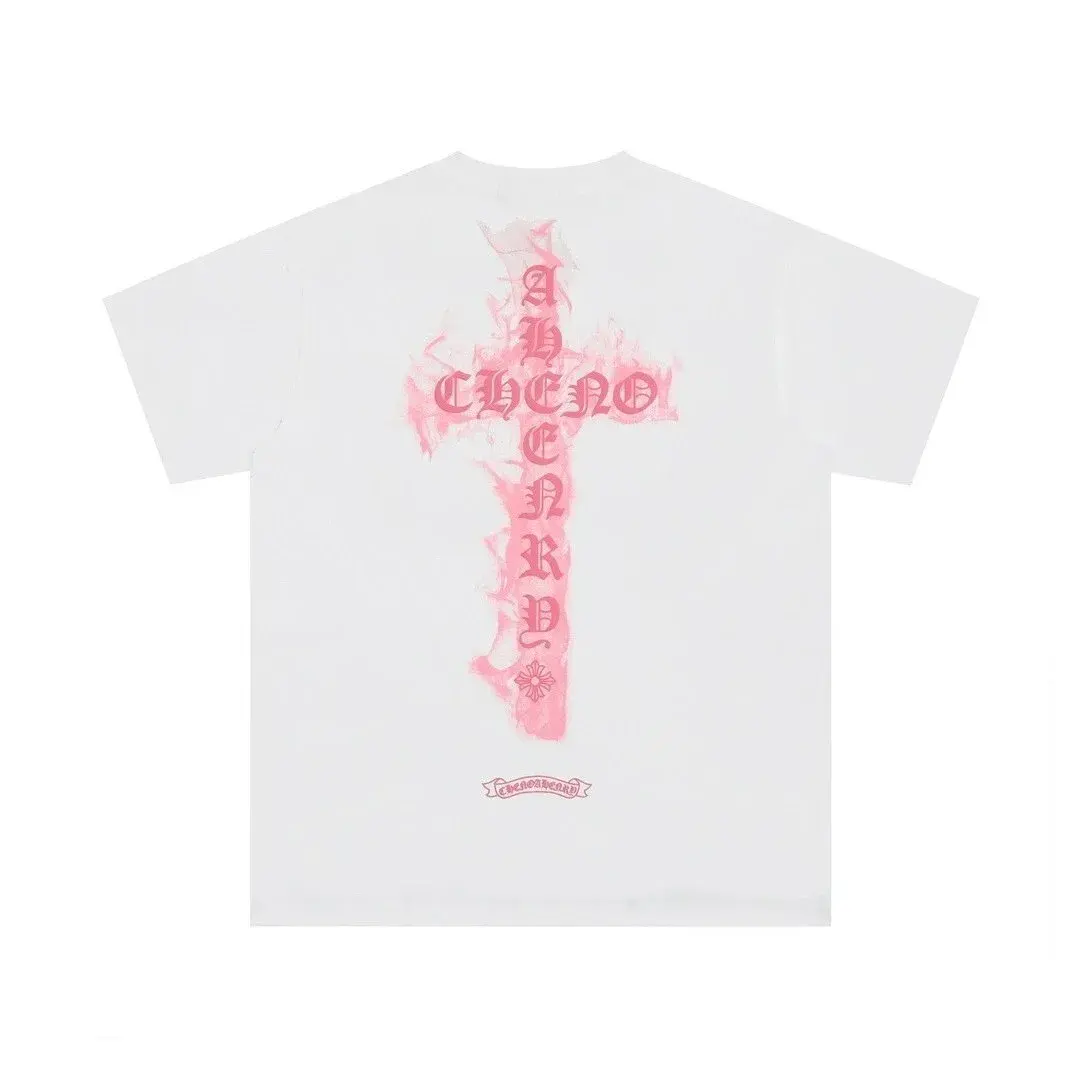 Chrome Hearts Flame Cross T-Shirt White