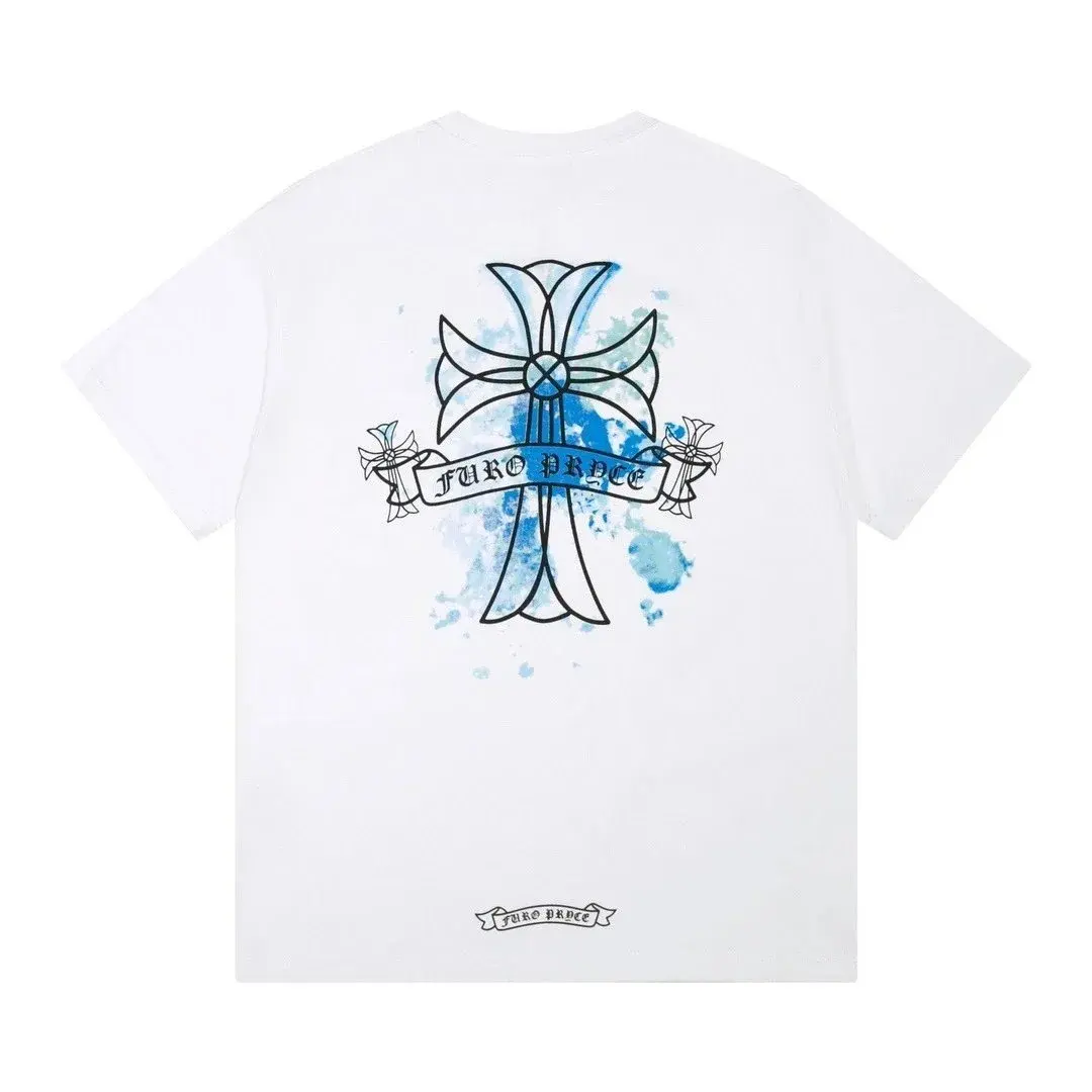 Chrome Hearts Watercolor Cross T-Shirt White