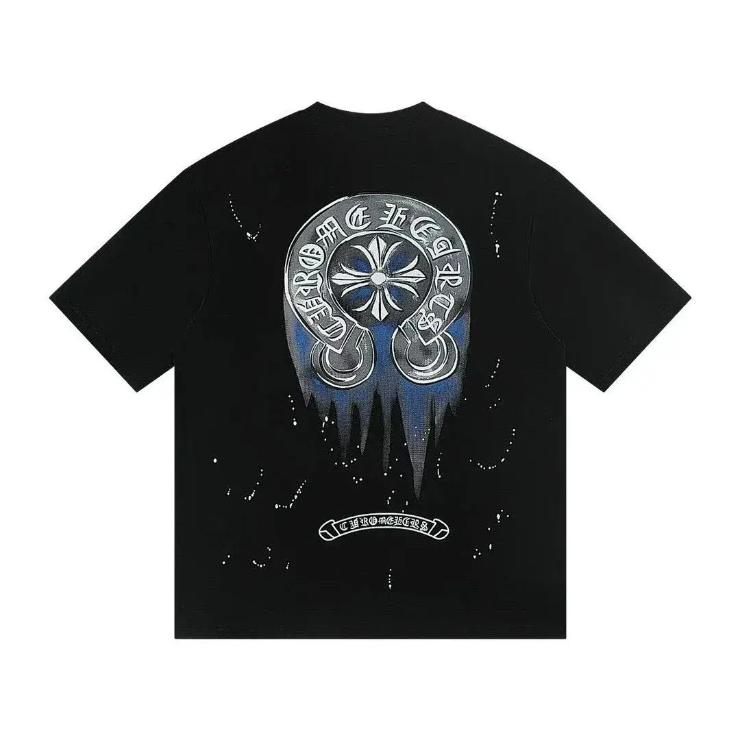 Chrome Hearts Horseshoe Drip Black T-Shirt