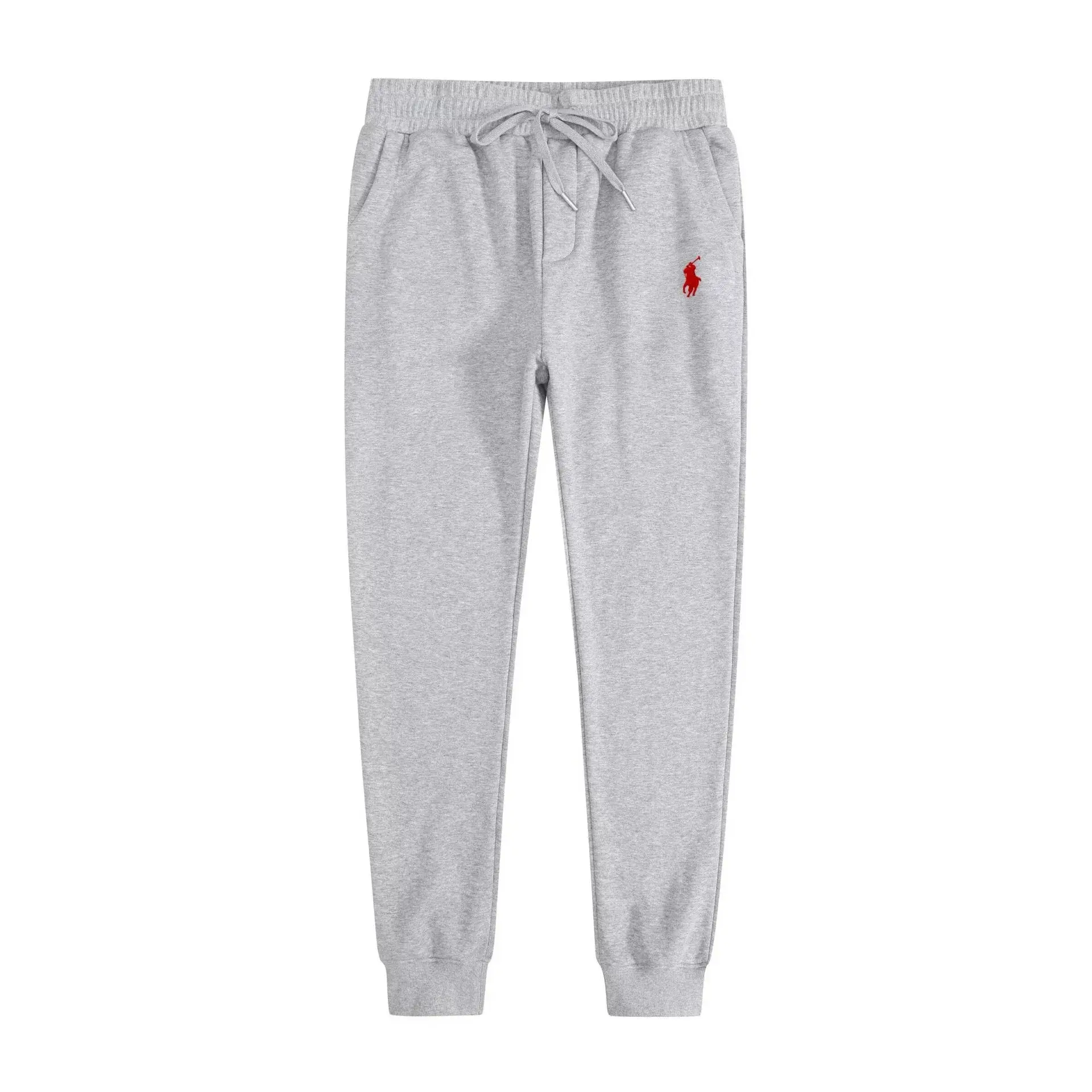 Polo Ralph Lauren Gray Red Logo Jogging Pants