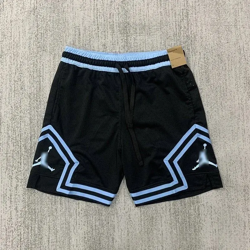 Jordan Diamond Shorts Black Light Blue